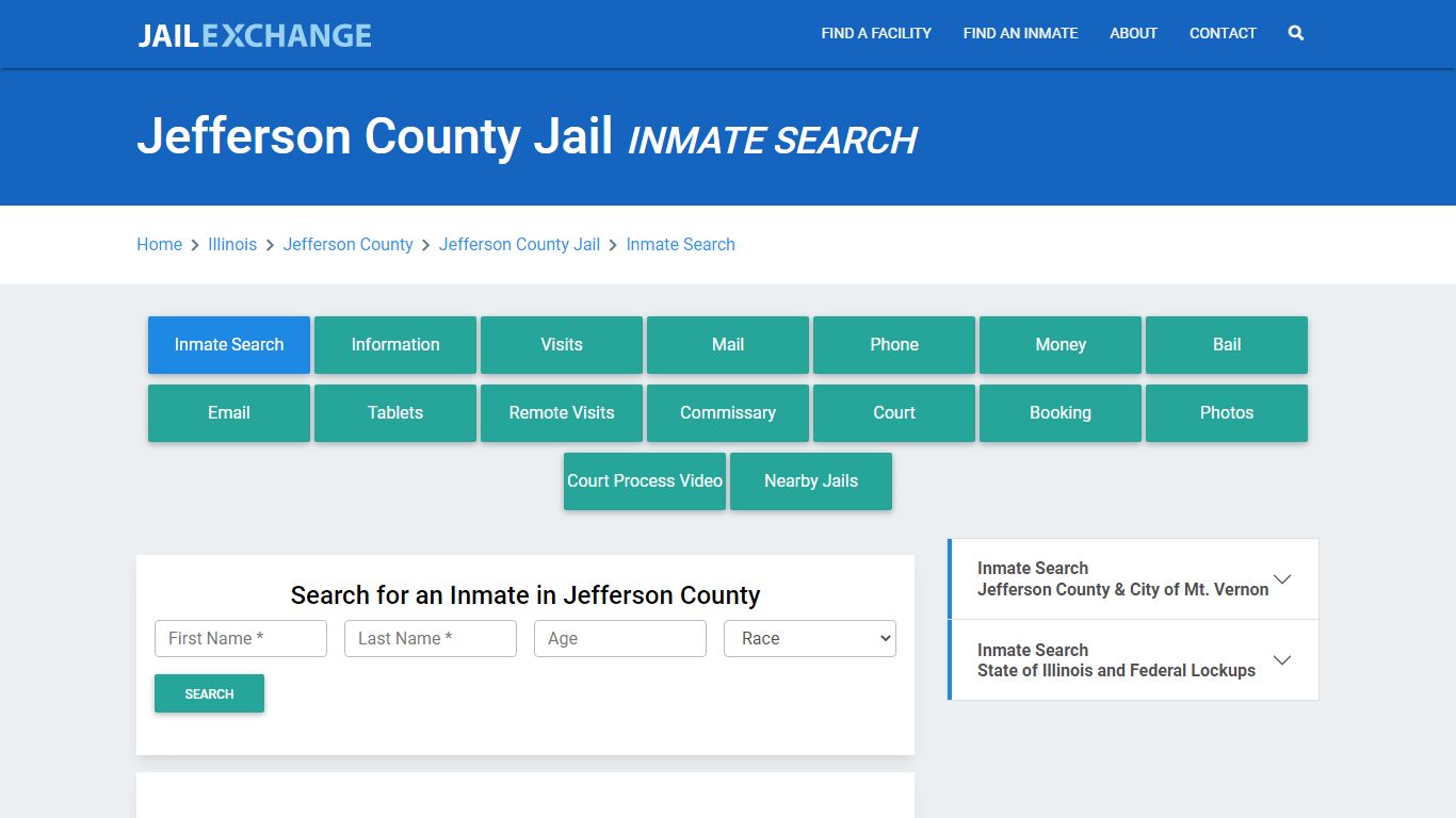 Jefferson County Jail, IL Inmate Search: Roster & Mugshots